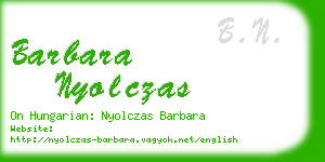 barbara nyolczas business card